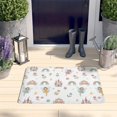 thumbnail image 2 of White Fairy Castle Pattern Flannel Non Slip Door Rugs,Washable Door Mats Indoor,Decorative Door Mats,Dirt-Resistant and Absorbent Doormat for Entrance,Bedroom,Kitchen,Bathroom,31.5x17in(80x43cm), 2 of 4