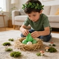 thumbnail image 5 of Mecorevxz Easter Eggs Plastic Egg Color Toy 12x8cm Twisted Eggs with Opening Filled Decorative Eggs(Green), 5 of 7