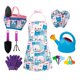 thumbnail image 1 of Guantes de jardín puntiagudas kusrkot Regadera azul Rastrillo para niños Kits de jardinería para niños, 1 of 8