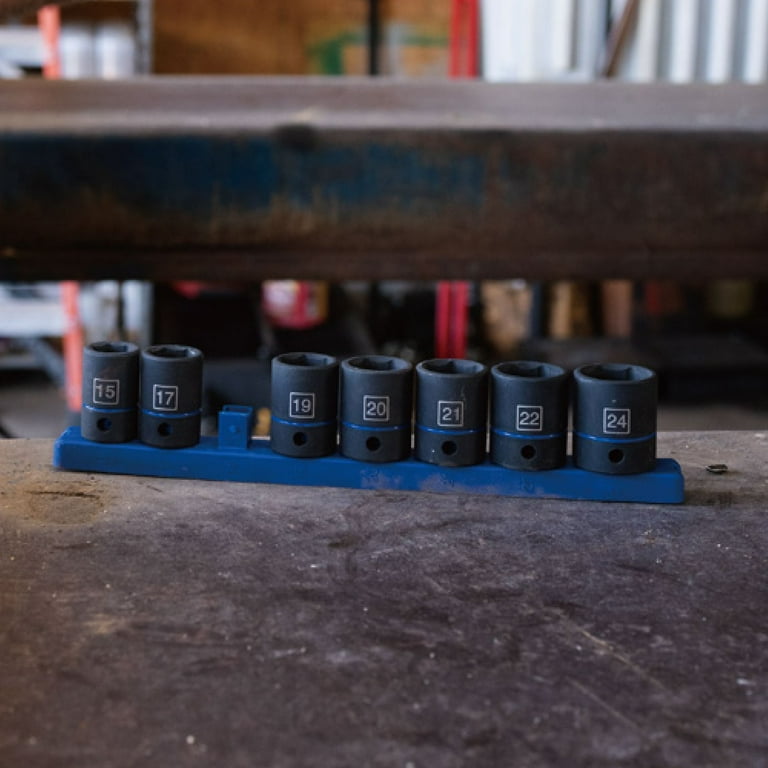 Hyper Tough 9-Piece 1/2-inch Drive Metric Impact Socket Set (mm