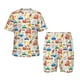 thumbnail image 1 of Balery Cartoon Transportation Conjunto de Pijama Infantil de Manga Corta con Estampado – Ropa de Dormir de Algodón Suave-X-Large, 1 of 6