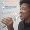 thumbnail image 4 of GWaT Hydration Tracker for Water Bottles, 2-Pack – Helps You Drink More Water Easily (Grey Skies), 4 of 7