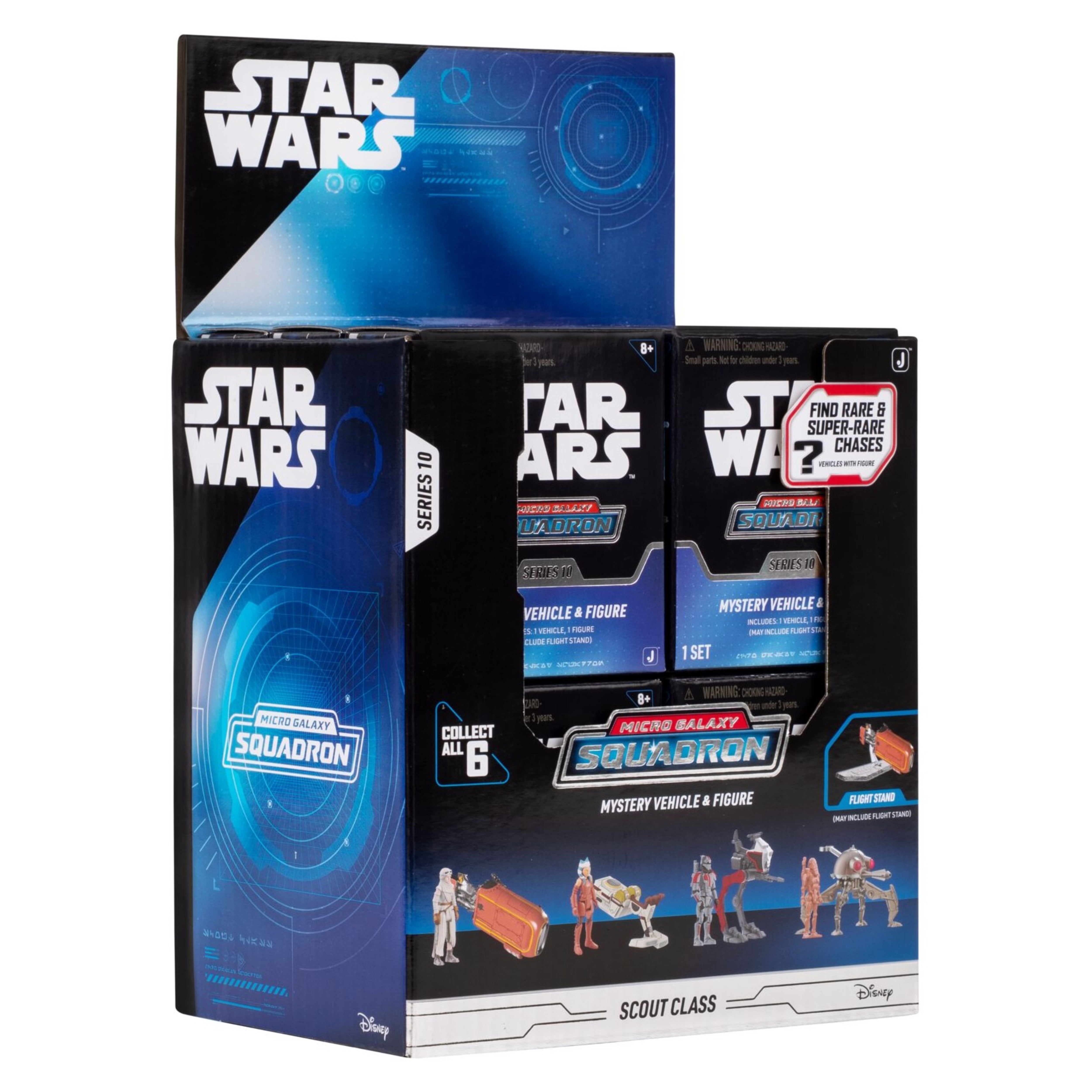 Star Wars Micro Galaxy Squadron Scout Class Mystery Pack Series 10 - Assorted 2.5 inch Vehicle with Micro Figure Accessory