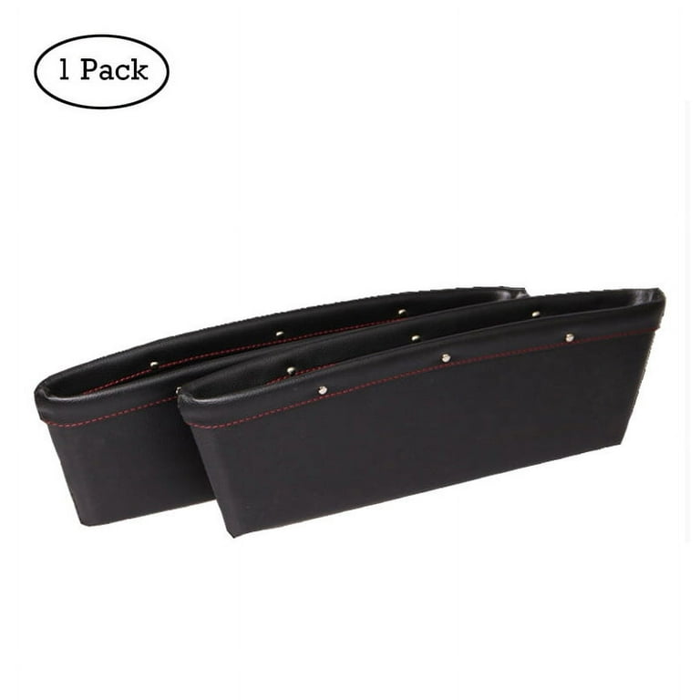 2pcs Car Seat Gap Filler PU Leather Auto Crevice Catcher Drop Blocker to Fill The Side and Console Universal Vehicle Interior at MechanicSurplus.com