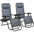 thumbnail image 2 of Vineego Reclining Zero-Gravity Chairs with Adjustable Pillow - Set of 2 Gray, 2 of 8