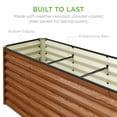 thumbnail image 6 of Best Choice Products 8x2x2FT Large Outdoor Planting Box for Backyard Vegetables, Herbs, Flowers, Greenery - Wood Grain, 6 of 8