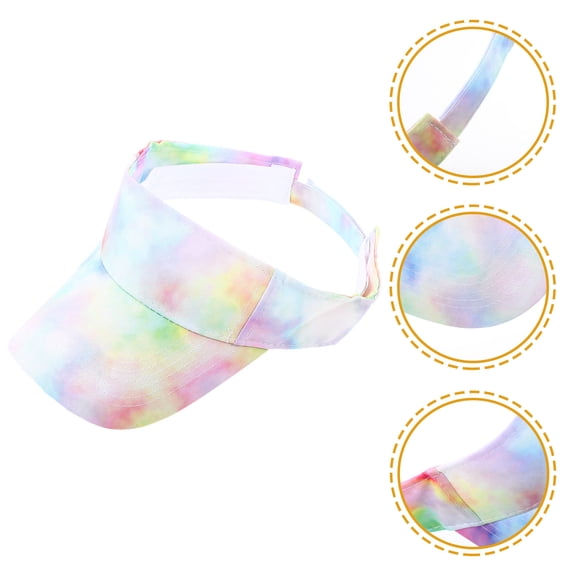 PENIKOKO Women's Adjustable Cotton Visor Hat for Sun , Lightweight Breathable Outdoor Cap 11.4x5.9in