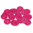 thumbnail image 1 of 60uds 40L Costura Botones 1(25mm) Resina Redondo Plano 4 Agujeros Artesanía Botones para Coser Ropa y Bricolaje, Oscuro Rosa, 1 of 5