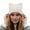 White, variant on Winter Knitted With Cat Ears Soft Blend Thermal Ear Hat For Outdoor Cold Weather Mens Trapper Winter Hat