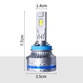 thumbnail image 2 of Faro LED para coche de 120 W, superbrillante, de alta potencia, luz de lejos y de cerca, faro LED modificado H11 H4 H7, 2 of 5
