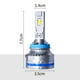thumbnail image 4 of Faro LED para coche de 120 W, superbrillante, de alta potencia, luz de lejos y de cerca, faro LED modificado H11 H4 H7, 4 of 5