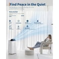 thumbnail image 3 of Lumiparty 14,000 BTU Portable Air Conditioner w/ Remote, AC Unit for Up to 750 Sq.Ft, Cool/Dehumidifier/Fan, Quiet LCD Display, Child Lock, White, 3 of 7