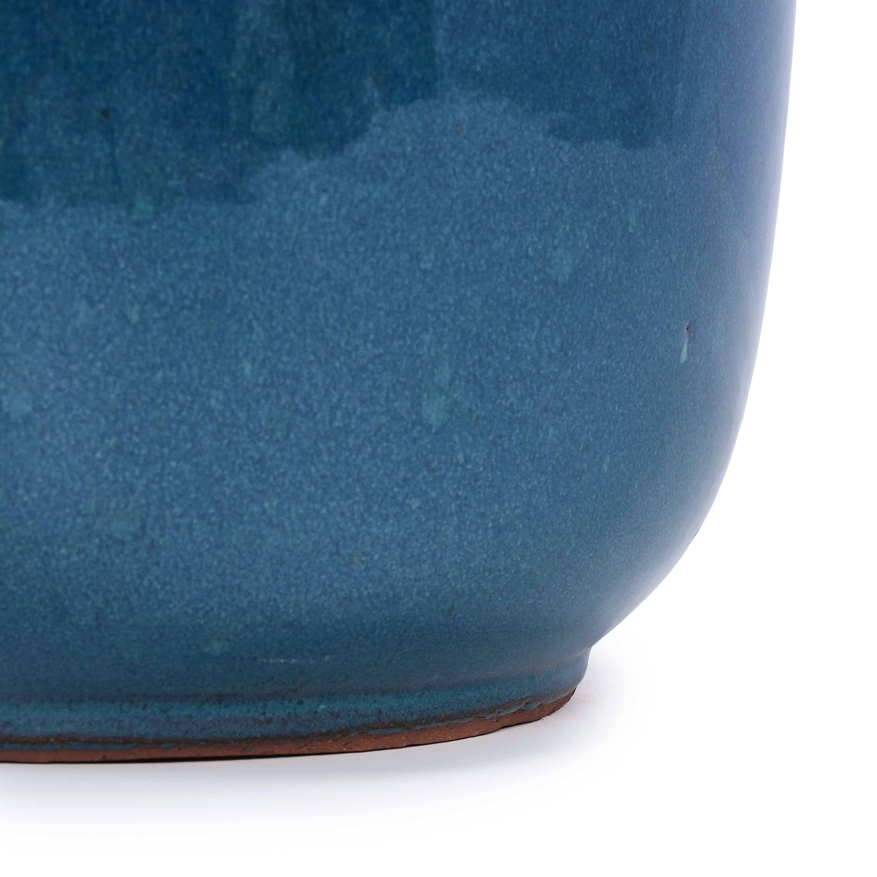 MAYEERTY 3 Pack Ceramic Plant Pots, Planter for Indoor Outdoor Patio, Garden, Blue
