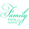 thumbnail image 1 of Family faith and friends Vinyl Decal Sticker Quote - Medium - Mint, 1 of 3