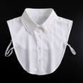 thumbnail image 3 of Cuello falso de solapa de pie coreano para mujer, bordado de cuello falso, blusa de media camisa, collares falsos, suéter, camisa, collares desmontables, 3 of 4