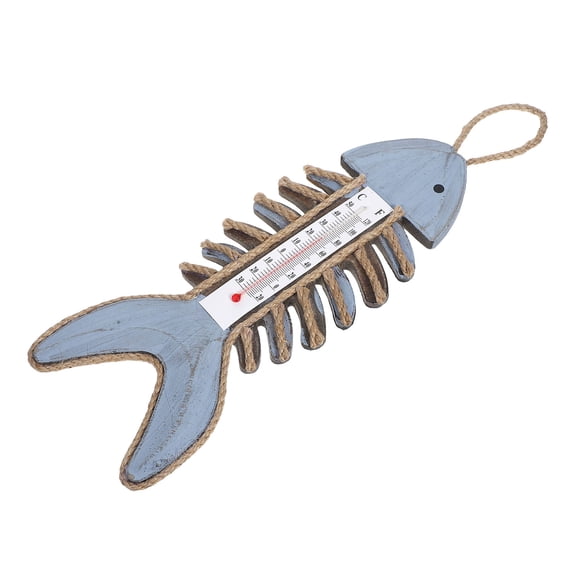 HONMEET Indoor Outdoor Fishbone Thermometer Wall Gauge with Artistic Vintage Style for Home