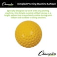 thumbnail image 5 of Champion Sports 11" Dimpled Pitching Machine Softballs - | PU Construction - Hand-Eye Coordination, Hitting and Fielding Practice - Indoor/Outdoor Use - pack of 12, 5 of 8