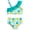 Pineapple, variant on WIBACKER Watermelon Baby Girls Cropped 2-Piece Swimsuits Toddler 1-Shoulder Tankini with UPF50