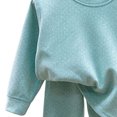 thumbnail image 3 of asjyhkr Boys Girls Loungewear Outfits 2 Piece Long Sleeve Basic T-Shirt Classic Daily Wear Pants Fall Casual Sets(7-8 Years,Green), 3 of 4