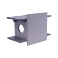 thumbnail image 2 of Amish-Made Squirrel House Feeder, Eco-Friendly Poly Lumber Post-Mount Decorative Feeder Gray/Light Gray, 2 of 5