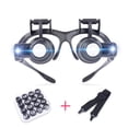 thumbnail image 3 of Kenally 1 Juego de lupa de diadema, Material Premium, luz Led, gafas dobles, lupas estables, lupa de precisión para electrónica de reloj lupas, 3 of 6