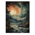 thumbnail image 3 of Designart "Furious Storm Over the Ocean III" Nautical & Beach Print on Natural Pine Wood, 3 of 5