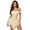 Beige, variant on NordicNest Women's Off Shoulder Corset Dress Ruffle Hem Lace Up Mini Dress Gothic Outfits for Halloween