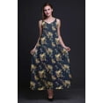 thumbnail image 3 of Bimba Rayon Bird Printed Womens Long Dress Chic Bohemian Summer Maxi Beach Wear-X-Large, 3 of 5
