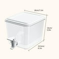 thumbnail image 3 of TIMIFIS Kitchen Essentials Kitchen Accessories Refrigerator Cold Kettle With Faucet Household Large-capacity High Temperature Plastic Ice-cold Boiling Water Cup Picnic Drink Bucket 2PCS, 3 of 7