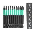 thumbnail image 2 of Impact Driver Bit, 10Pcs Strong Magnetism Wear Resistant Magnetic Screwdriver Bit Set  for Power Drilling, 2 of 7