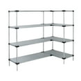 thumbnail image 2 of Quantum Storage Systems Solid Shelving 4-Shelf Starter Unit - 24" X 60" X 74" - Galvanized Steel, 2 of 2