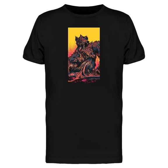 Abstract Graphic Hyena Feast Tee Men's -Image by Shutterstock