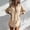 *Khaki, variant on Women's Long Sleeve Button Notch Collar Shirt with Pockets ,Loose Fit Casual Blouse Khaki,Womens Plus XXL