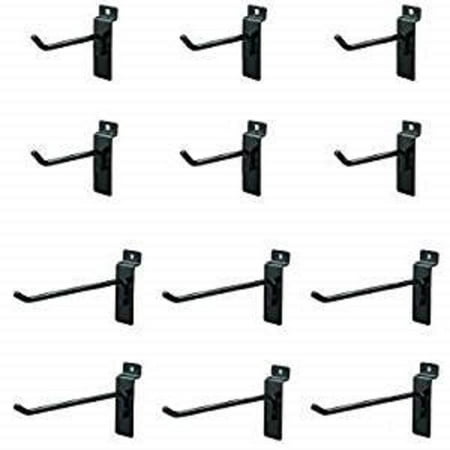 

Black Slatwall Hooks Bundle of 50-4 6 (25pcs each)
