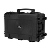 Monoprice Weatherproof Hard Case - 33in x 22in x 13in With Wheels and Customizable Foam, IP67, Shockproof, Customizable Name Plate