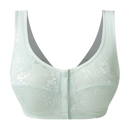 XIYON Women s Bra Comfortable Front Closure Bra For Female Vest Style Underwear For Elderly For Casual Wear All Seasons Breathable