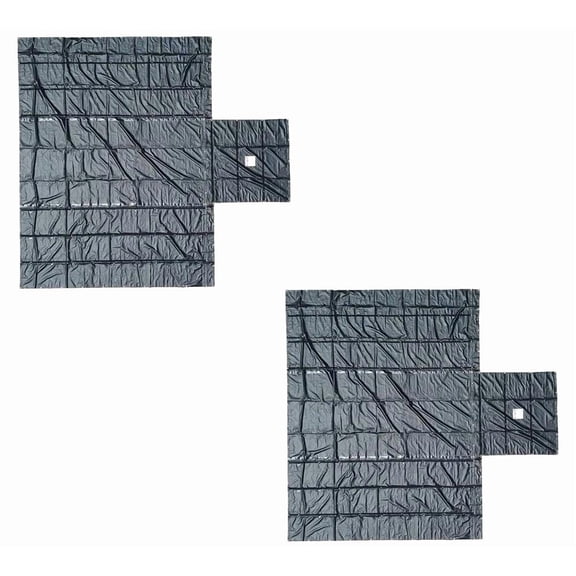 (2 Pack) Truck Trailer Flatbed 18oz Lumber Tarp 28x27 (10' Drop)