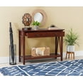 thumbnail image 5 of Linon Titian 42" Wide 2-Drawer Compact Console Table, Antique Tobacco Finish, 5 of 14