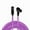 Purple, variant on Coluber Cable 3-Pin M-Right Angle Balanced XLR Cable - Premium Cord 0.5ft