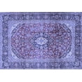 thumbnail image 1 of Ahgly Company Machine Washable Indoor Rectangle Medallion Blue Traditional Area Rugs, 2' x 4', 1 of 4