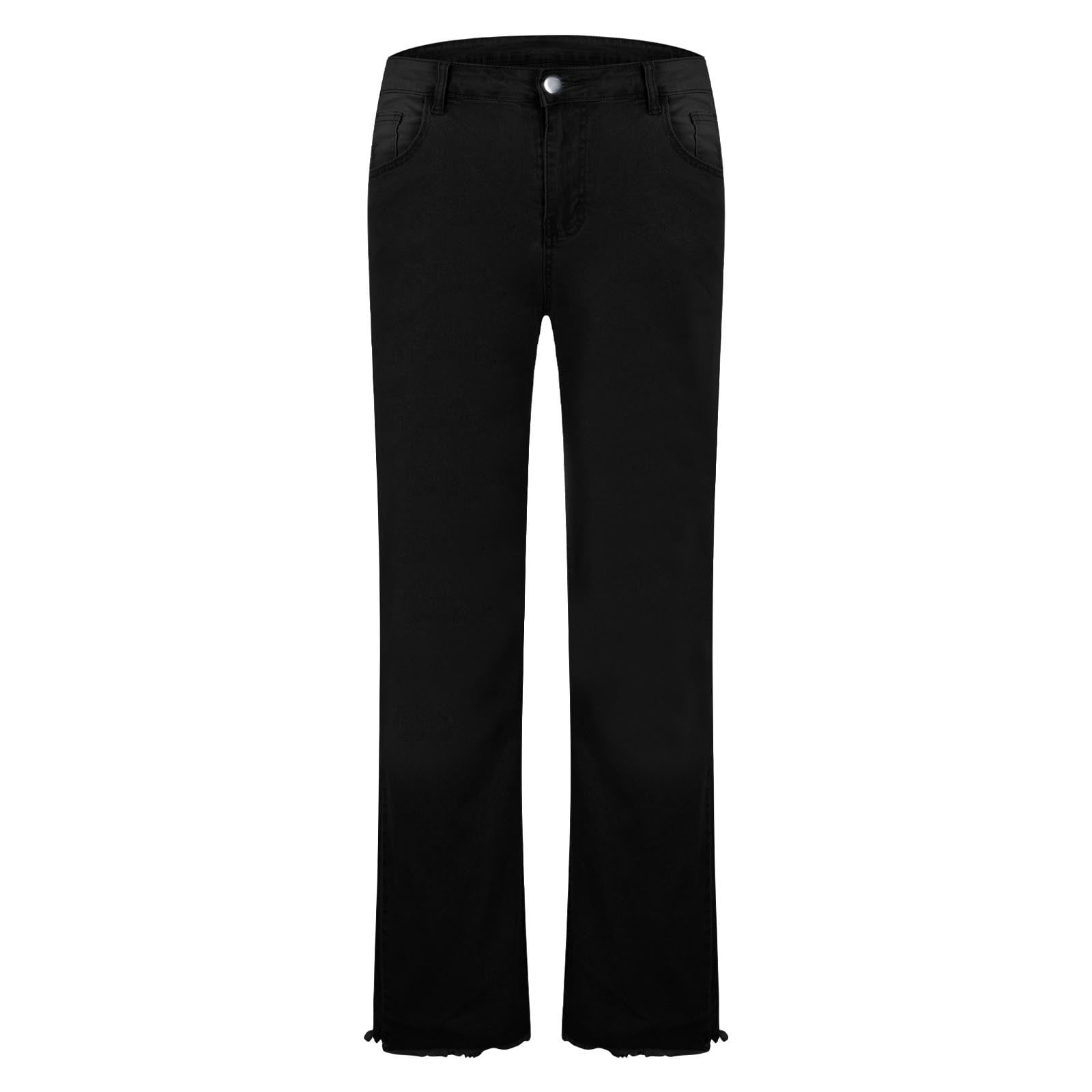 YLSDY Men's Denim Flare Jeans Wide Leg Stretch Pants Vintage YLSDY Men's Denim Flare Jeans Wide Leg Stretch Pants Vintage