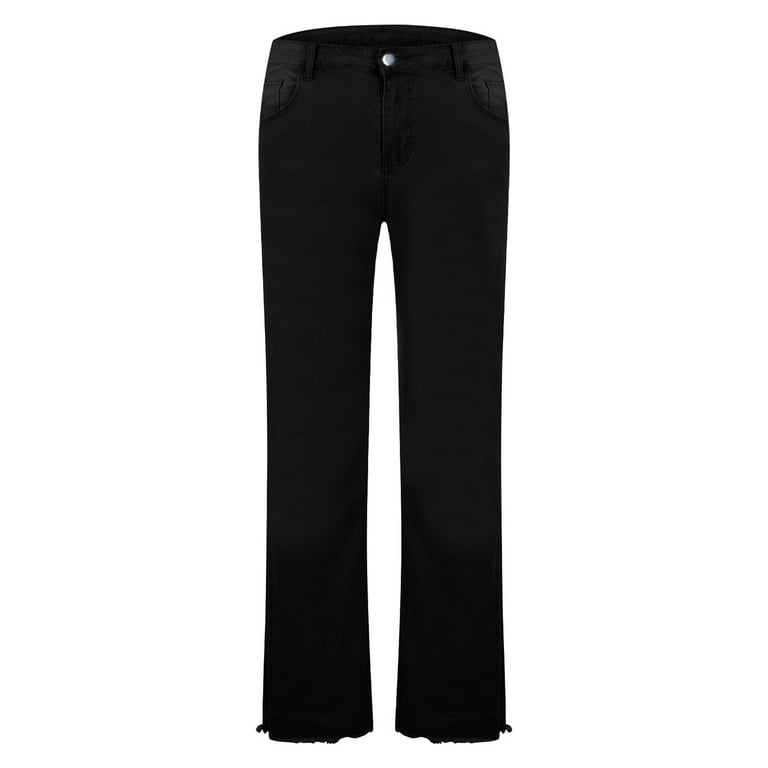 YLSDY Men's Denim Flare Jeans Wide Leg Stretch Pants Vintage