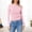 Pink, variant on Womens Long Sleeve One Shoulder Ruched Top Fitted Cropped Slim Fit Ribbed Knit Asymmetrical Going Out Blouse Casual Date Night Club Y2k Outfits, White,S
