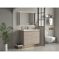 thumbnail image 3 of Tennant Brand 36" Light Oak Wood Finish Bathroom Vanity with Integrated Top, 3 of 8