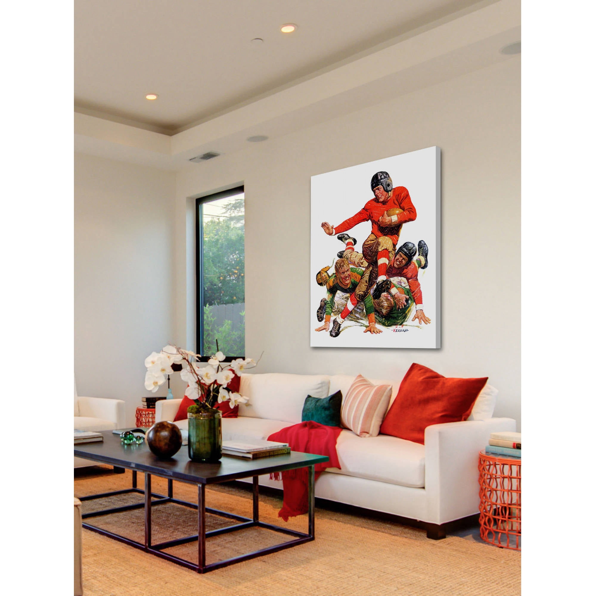 Marmont Hill College Football by J.F. Kernan Painting Print on Canvas