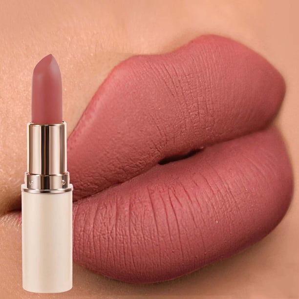 Fiudx Lápiz Labial Mate, Color Aterciopelado de Larga Duración, Fórmula Hidratante Antiadherente, Textura Suave, Ideal para Maquillaje de Fiesta o Boda, Ideal para Uso En Salón o En Casa, 3,2 G