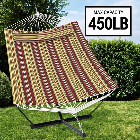 Double Freestanding Hammock, Up to 450 Lbs