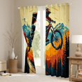 thumbnail image 3 of Feelyou Modern Motorcycle Lover Blackout Curtains Set of 2 (52x84 Each), Dirt Bike Sports Window Curtains, Teens Kids Boys Girls Curtains and Drapes, Window Curtains Home Decor, 3 of 6