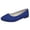 Blue, variant on Women Pointed Toe Flat Sandals Solid Color Casual Work Shoes Summer Dressy Slip on Loafers Ladies Daily Walking Slides Black 6