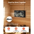 thumbnail image 3 of 15W Solar Panel Dual Solar Powered Vent Fans 2668 RPM High Speed Adjustable Angle Fast Air Exchange Greenhouse Chicken Coop Grow Tent Fan, 3 of 6